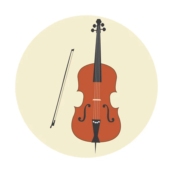 Illustrazione Vettoriale Violino — Vettoriale Stock