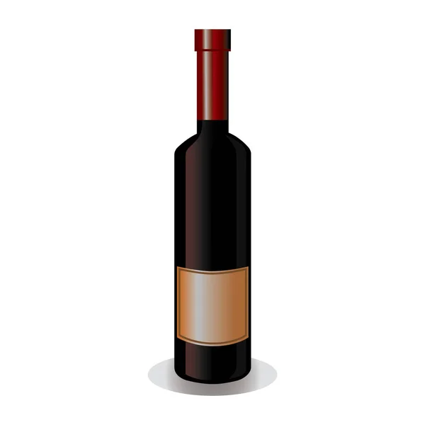 Botella Vector Ilustración Icono Elemento Fondo — Vector de stock