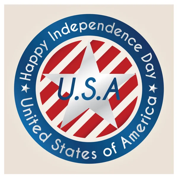 Ilustração Vetorial Uma Bandeira Dos Estados Unidos América — Vetor de Stock