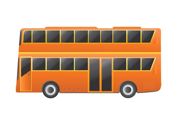Autobus Izolované Bílém Pozadí — Stockový vektor