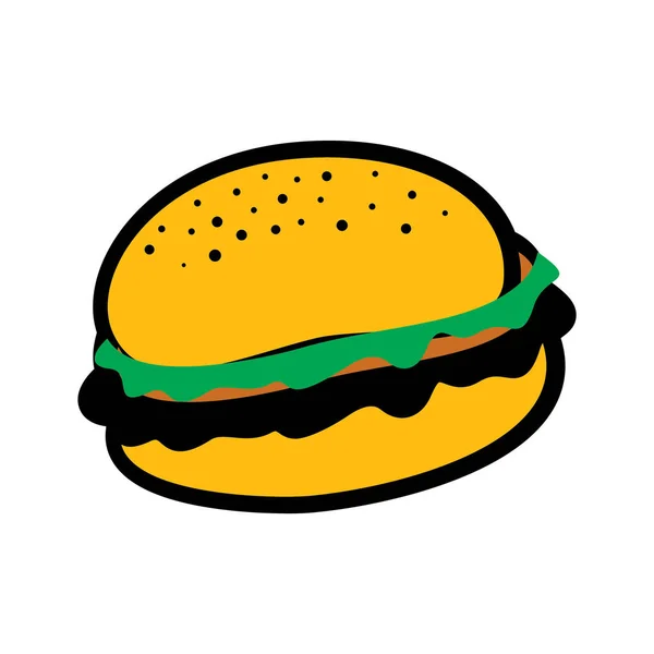 Delizioso Fast Food Isolato Icona Vettore Illustrazione Design — Vettoriale Stock