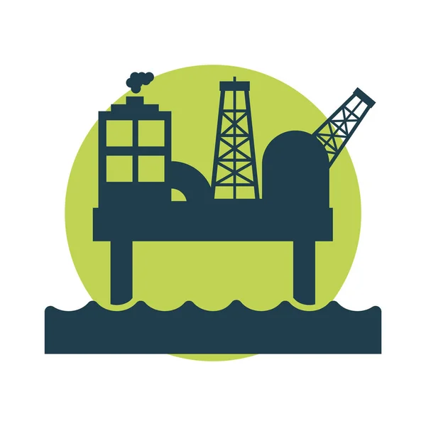 Icona Petrolio Gas Illustrazione Vettoriale — Vettoriale Stock
