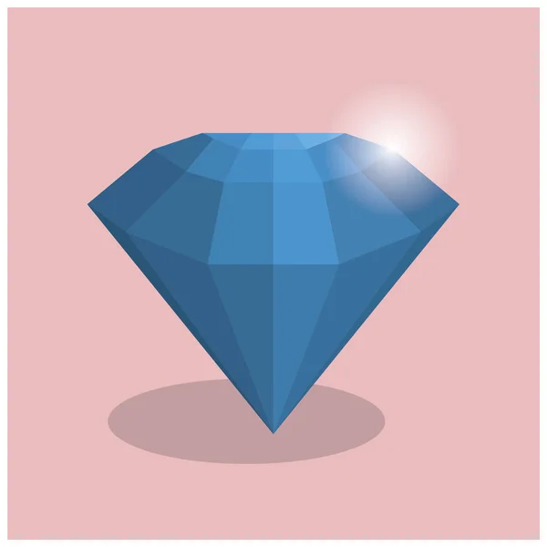 Illustration Vectorielle Diamant Fond Élément Icône — Image vectorielle