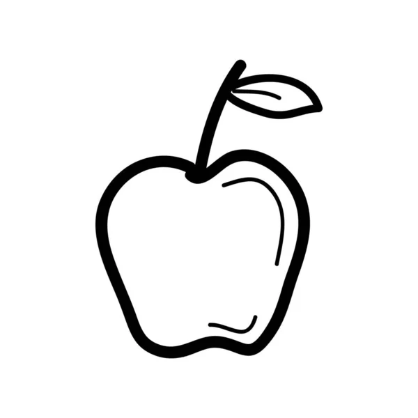 Icono Manzana Ilustración Vectorial — Archivo Imágenes Vectoriales