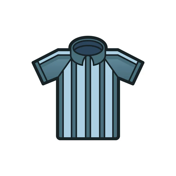 Icono Camisa Estilo Negro Aislado Sobre Fondo Blanco Símbolo Ropa — Vector de stock