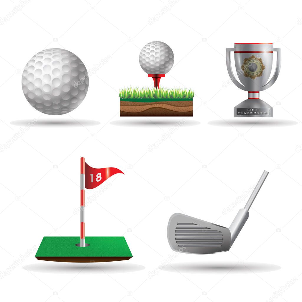 golf icon vector illustration