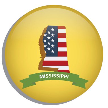 Ulusal sembollü Amerikan teması için renkli vektör illüstrasyonu