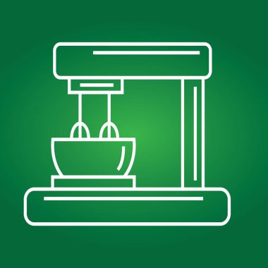 Karıştırıcının modern grafik vektör illüstrasyonu