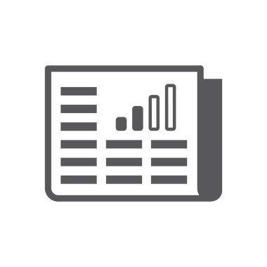 belge simgesi vektör illüstrasyonu