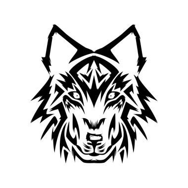 Bir kaplan kafasının vektör çizimi