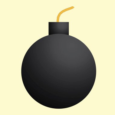 Bombanın vektör çizimi