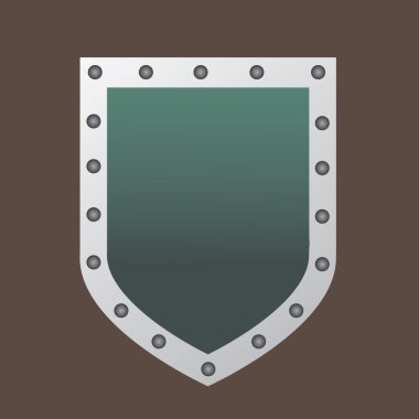 kalkan ikon vektör illüstrasyonu