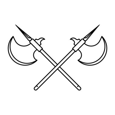 Ortaçağ kılıçlarının vektör illüstrasyonu