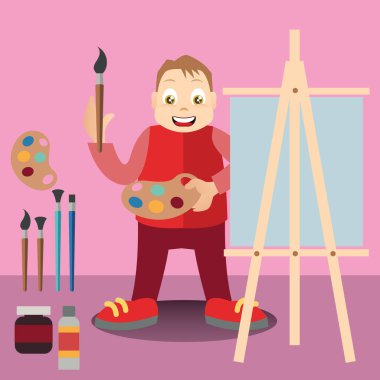 Basit grafik vektör illüstrasyonu 