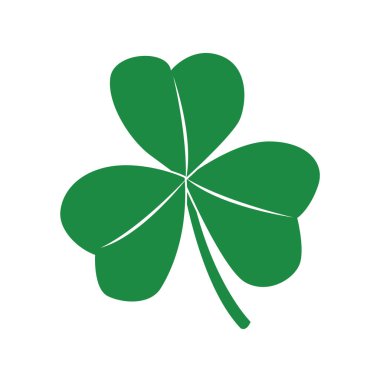 Yonca yaprak ikonu vektör illüstrasyonu