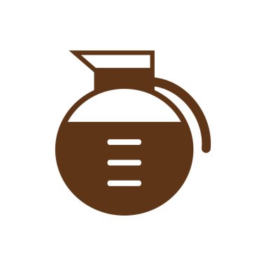 Siyah renkli kahve ikonu beyaz arka planda izole edilmiş. eczane sembolü vektör illüstrasyonu