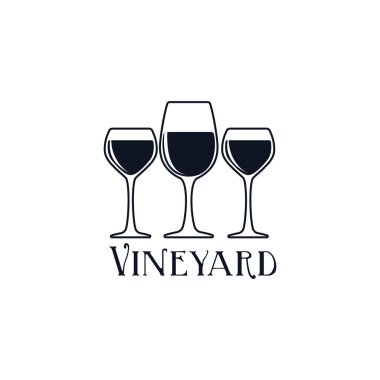 şarap vektör illüstrasyonu, simge element arkaplanı