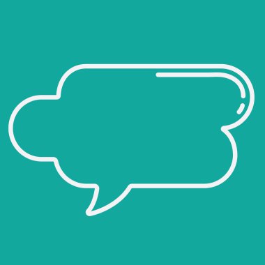 konuşma kabarcığı vektör çizimi 