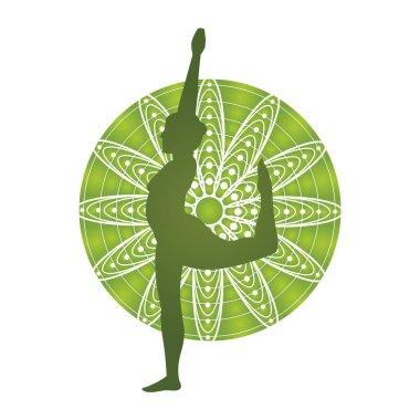 Yoganın yaratıcı vektör illüstrasyonu