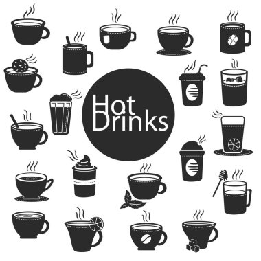 Kahve fincanları ve çay takımı.