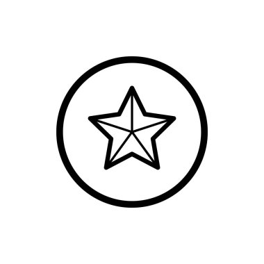 yıldız simgesi vektör illüstrasyonu