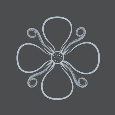 Modern b 'nin vektör illüstrasyonu simge atomundan yoksun