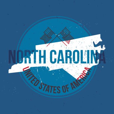 Ulusal sembollü Amerikan teması için renkli vektör illüstrasyonu