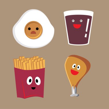 Farklı duyguları olan çizgi film karakteri.