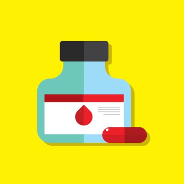 tıbbi vektör illüstrasyonu, simge ögesi arkaplanı