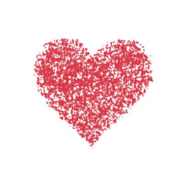 Bir kalp şeklinin vektör illüstrasyonu