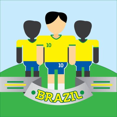 Bir grup insanın vektör çizimi