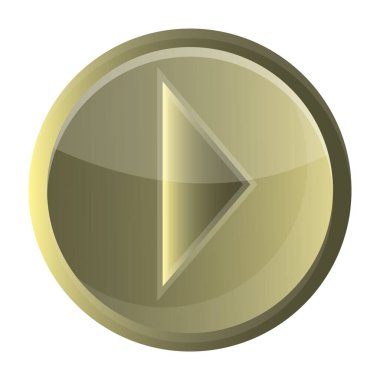 Düğme düz simgesi, vektör illüstrasyonu