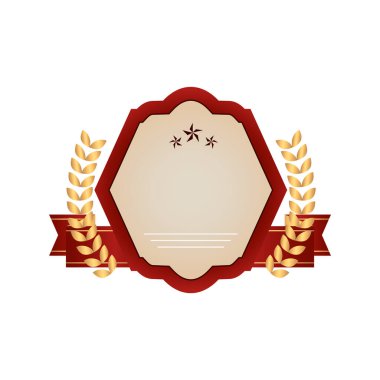 Kırmızı ve sarı kurdelenin vektör çizimi