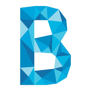 Mavi yazı tipinin vektör illüstrasyonu