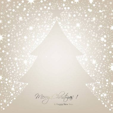 Kar taneli Noel ağacı