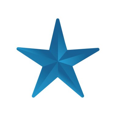 Beyaz arkaplanda izole edilmiş düz stil yıldız simgesi. Noel sembolü