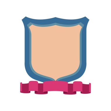 Kalkan simgesi. vektör illüstrasyonu