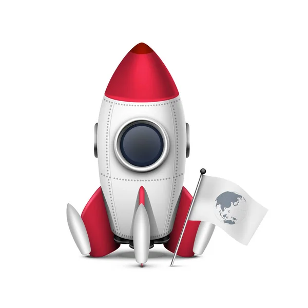 Vector Illustration Rocket — Stock Vector