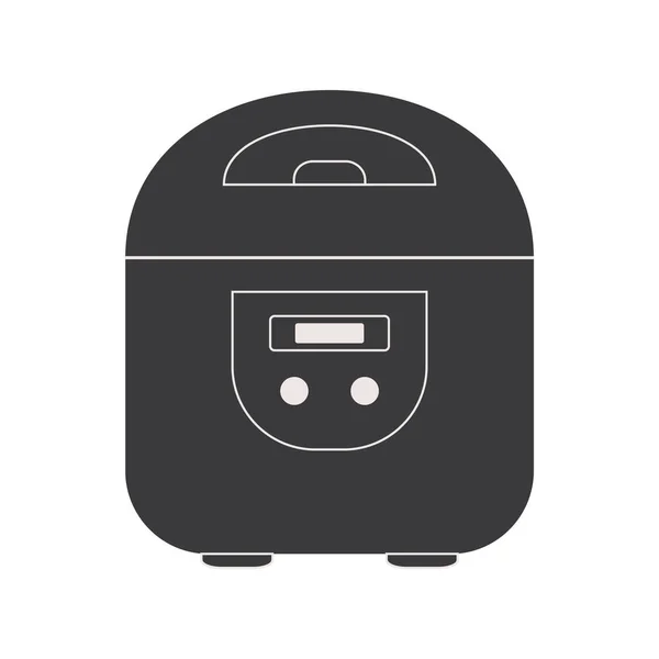 Toaster Symbol Schwarzen Stil Isoliert Auf Weißem Hintergrund Symbolvektorillustration Für — Stockvektor