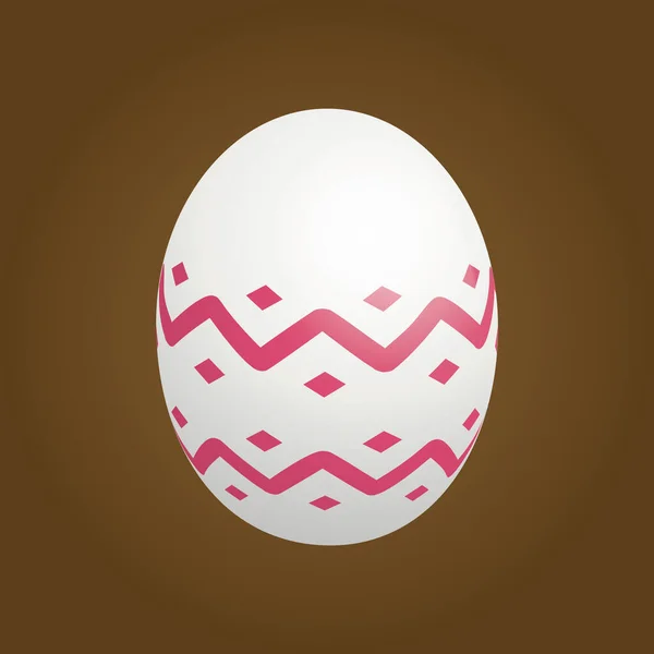 Easter Egg Icon Vector Illustration — Stock Vector