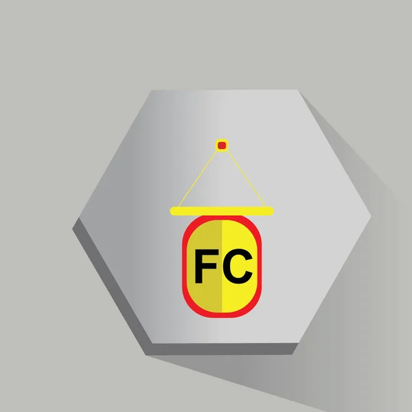 Insignia Fútbol Vector Ilustración — Vector de stock