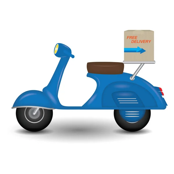 Vectorillustratie Van Een Scooter — Stockvector