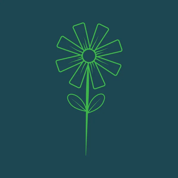 Blumensymbol Vektorillustration — Stockvektor