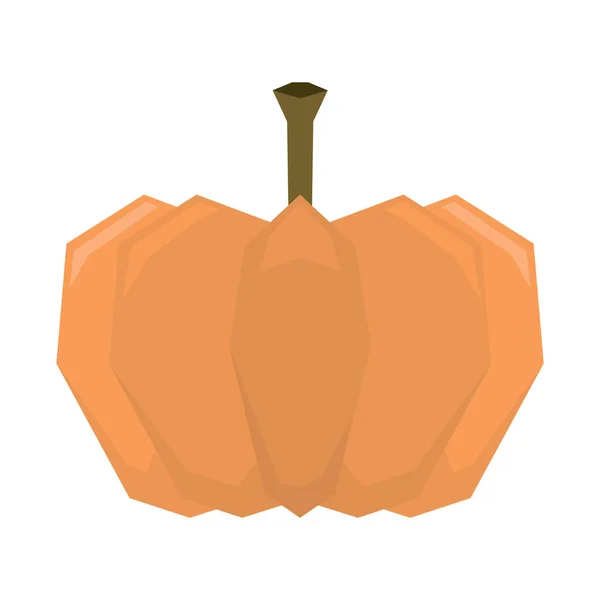 Icono Calabaza Halloween Estilo Plano Aislado Sobre Fondo Blanco Día — Vector de stock