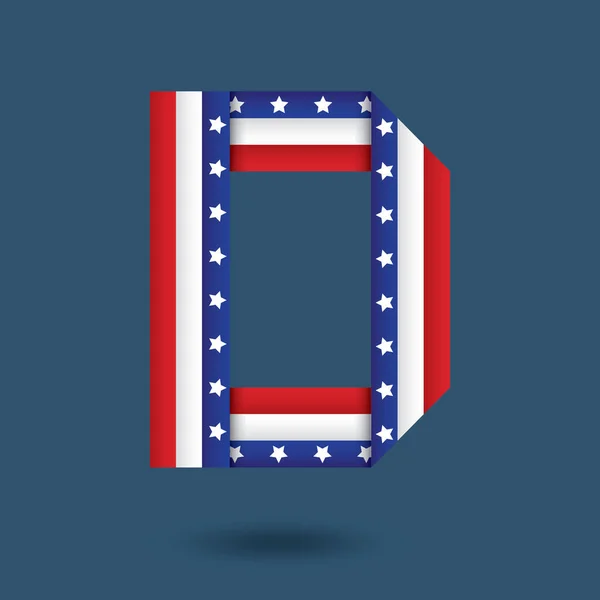 Icono Ilustración Vector Americano — Vector de stock