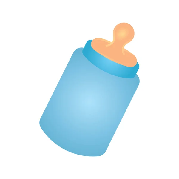 白色背景下隔离的婴儿瓶 — 图库矢量图片