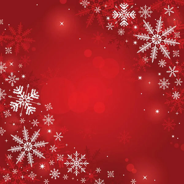 Fond Noël Avec Flocons Neige Place Pour Texte — Image vectorielle