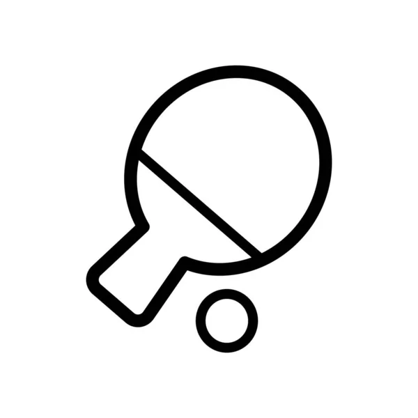 Tennis Racket Icon Vector Illustration — Stock Vector
