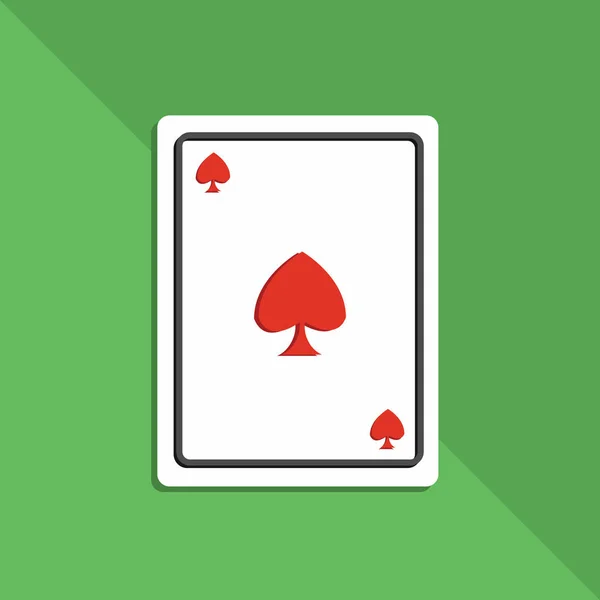 Spielkarten Icon Vektor Illustration — Stockvektor