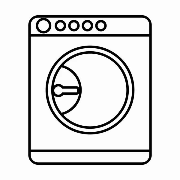 Washing Machine Icon Vector Illustration — Stock Vector
